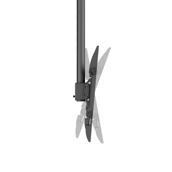 Support Wolff | Support TV plafond universel | Jusqu'à 55 pouces | Pivotant, inclinable et réglable en hauteur | VESA 400x400 | Câble passant par le tube | Convient aux plafonds inclinés