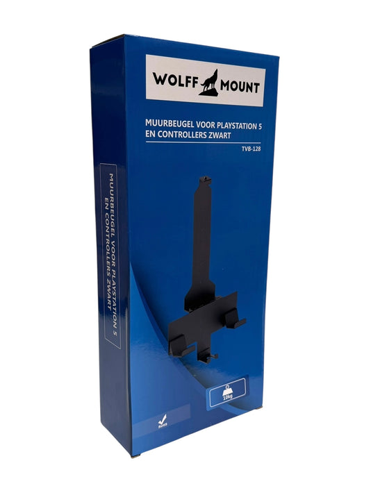 Support Wolff Mount PS5 – Support mural pour PlayStation 5 et manettes – Noir