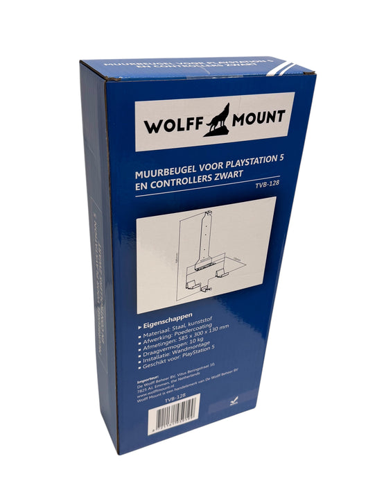 Support Wolff Mount PS5 – Support mural pour PlayStation 5 et manettes – Noir