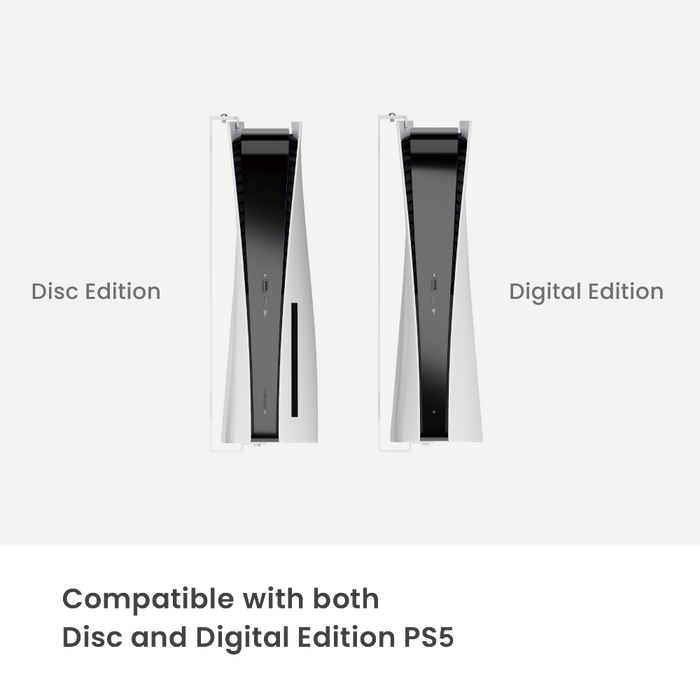 Support Wolff Mount PS5 – Support mural pour PlayStation 5 et manettes – Blanc