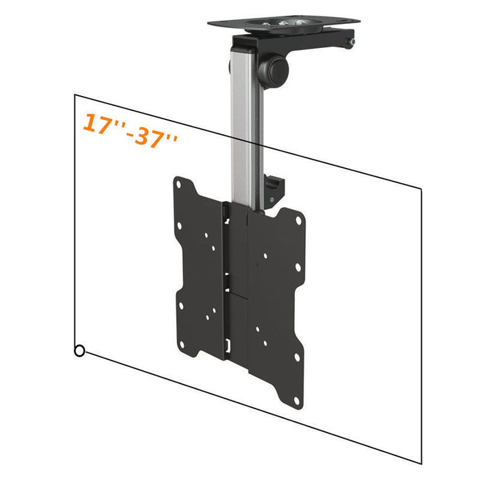 Support de plafond rabattable Wolff Mount pour écrans de 17 à 37 pouces | Universel | VESA 200x200