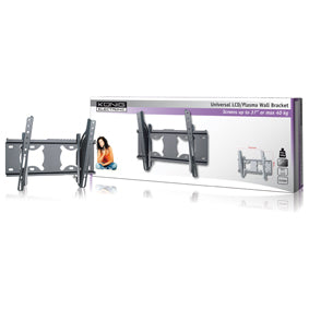 support mural inclinable pour téléviseur pour écrans jusqu'à 37 pouces noir