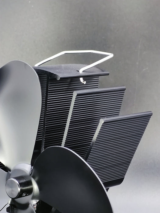 Ventilateur de cheminée Poêle à bois 4 pales - Ventilateur Éco - Ventilateur alimenté par la chaleur