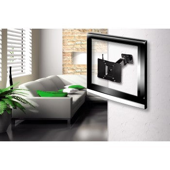 Support mural fonctionnel noir avec VESA 200x100