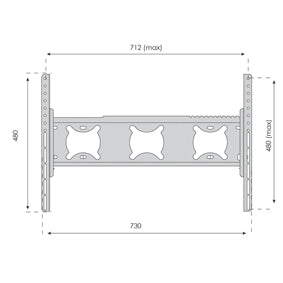 Support TV inclinable pour écrans jusqu'à 50 pouces