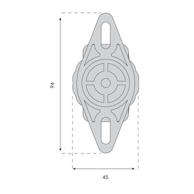 support de haut-parleur jusqu'à 4,5 kg