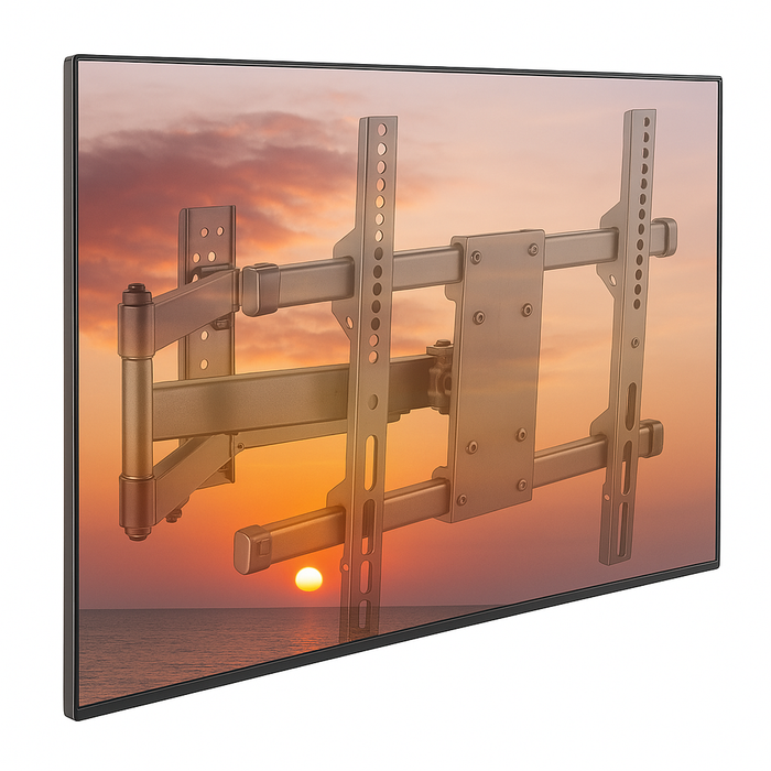 Support mural TV Wolff Mount pivotant et inclinable | 32-55 pouces | Universel | Garantie 10 ans | VESA 400x400