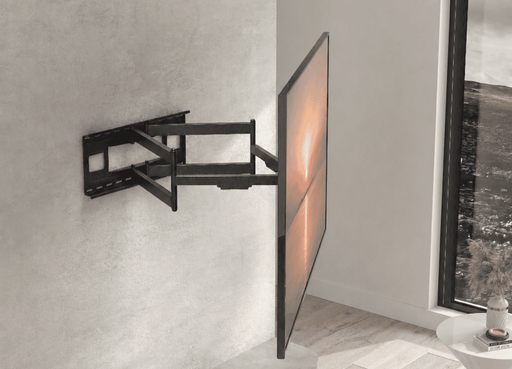 Wolff Mount Heavy Duty muurbeugel voor Samsung tot 90 inch – montagevoorbeeld met televisie