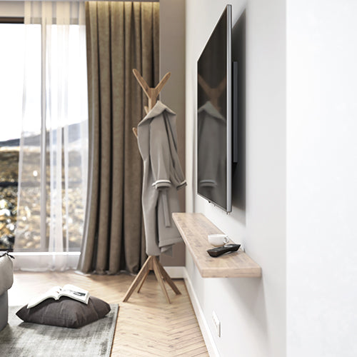 Televisie beugel in situatie